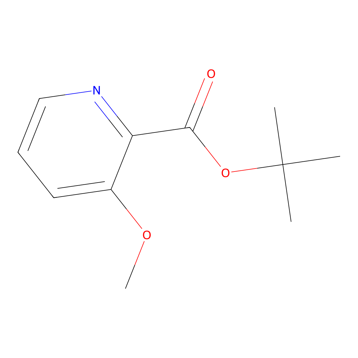 1,1-Dimethylethyl 3-methoxy-2-pyridinecarboxylate molecular structure, CAS 2665662-96-2