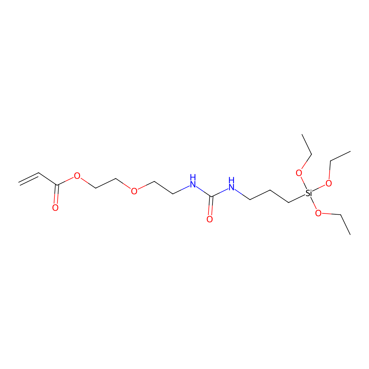 AC-PEG-Silane, MW 1,000 molecular structure, CAS 2665664-48-0