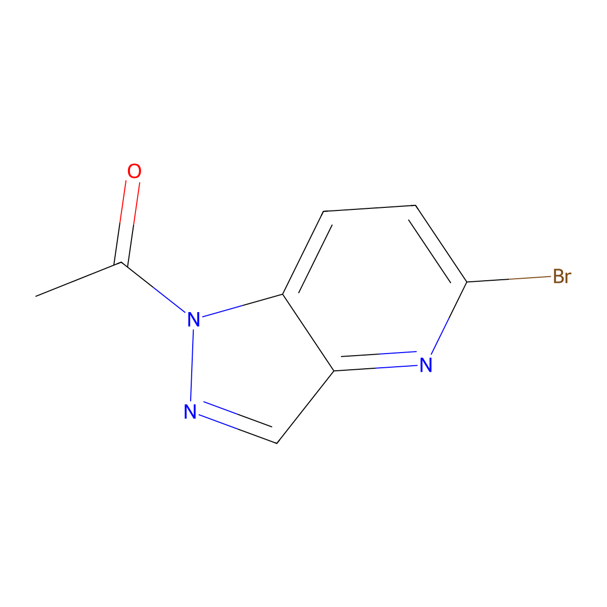 1-(5-Bromo-pyrazolo[4,3-B]pyridin-1-YL)-ethanone molecular structure, CAS 2665664-71-9