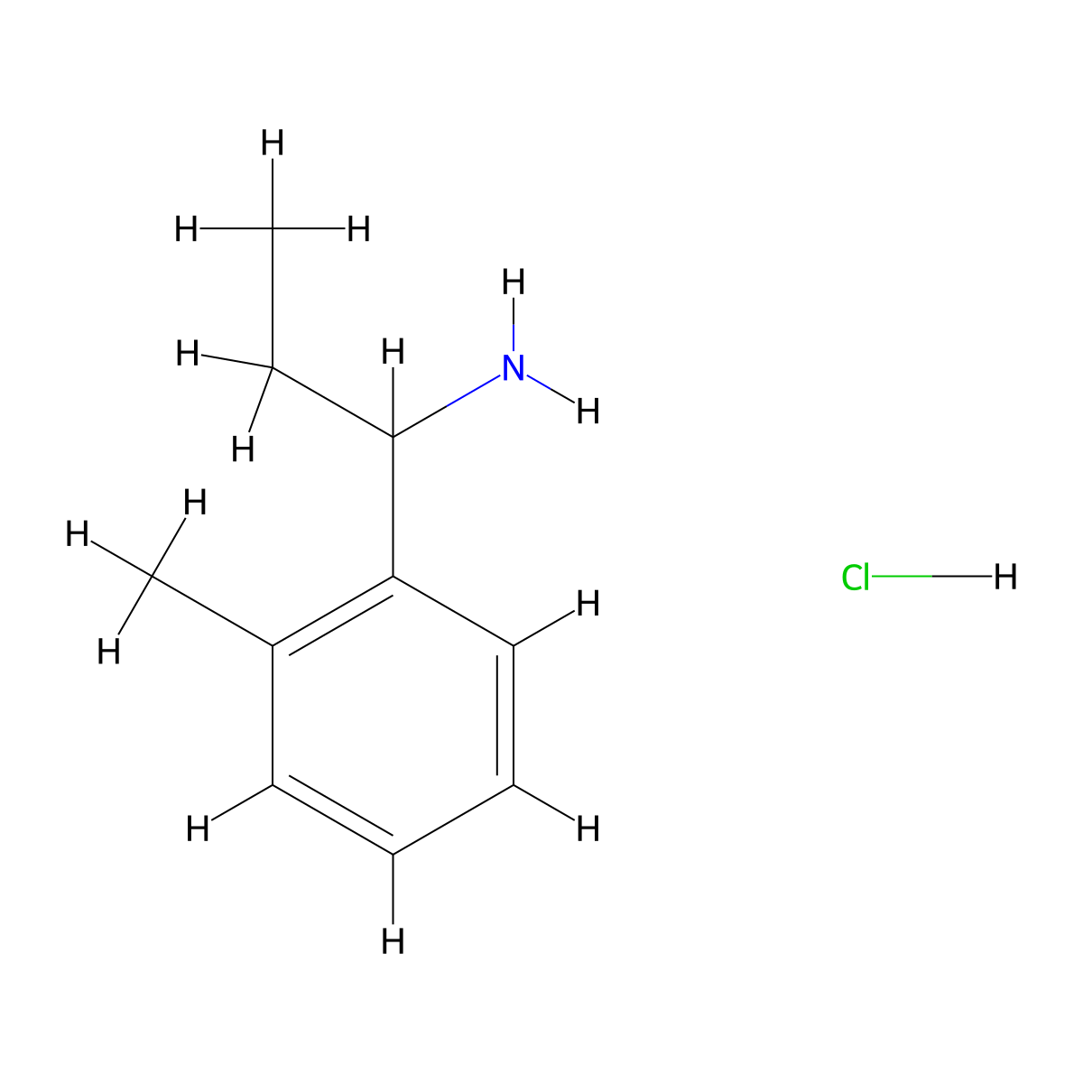 1-(o-Tolyl)propan-1-amine hydrochloride molecular structure, CAS 2665735-76-0