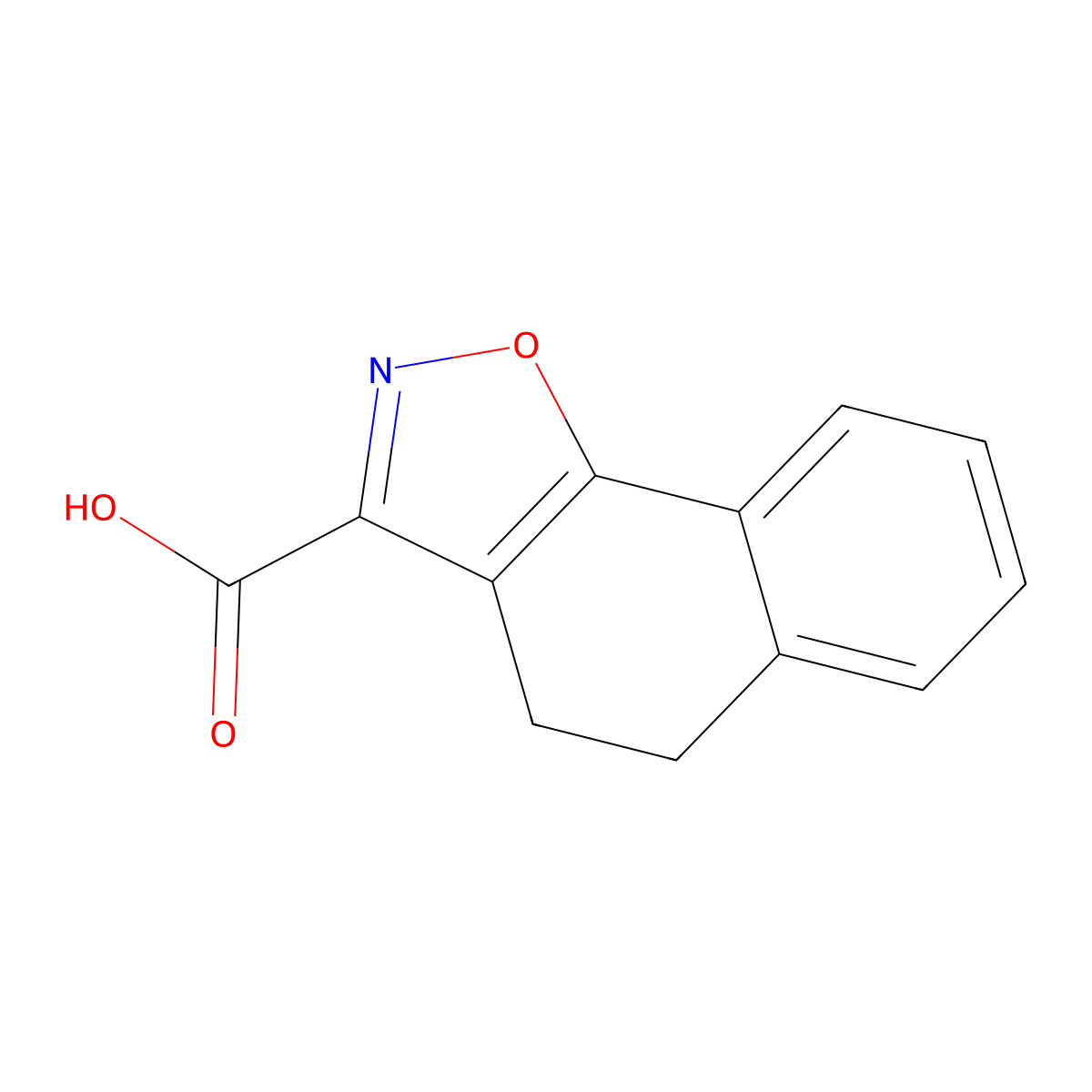 4,5-Dihydronaphtho[2,1-d]isoxazole-3-carboxylic acid molecular structure, CAS 26664-02-8