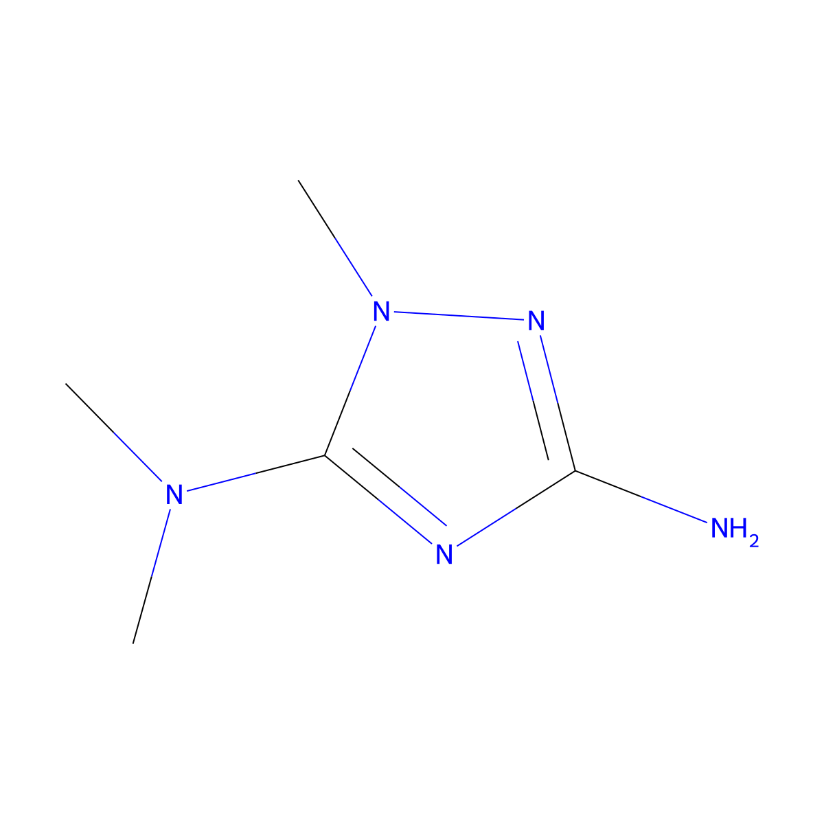 N5,N5,1-Trimethyl-1H-1,2,4-triazole-3,5-diamine molecular structure, CAS 26668-70-2