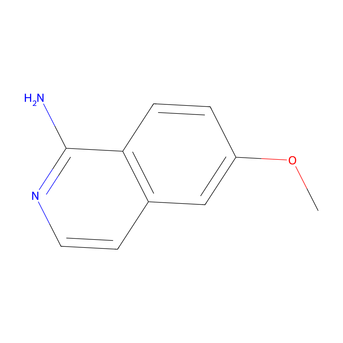6-Methoxyisoquinolin-1-amine molecular structure, CAS 266690-48-6