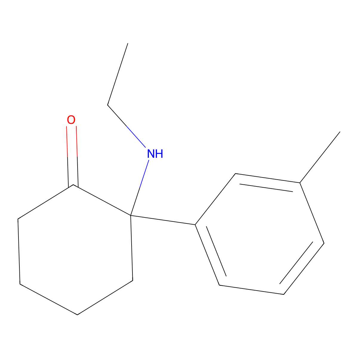 Deoxymethoxetamine molecular structure, CAS 2666932-45-0