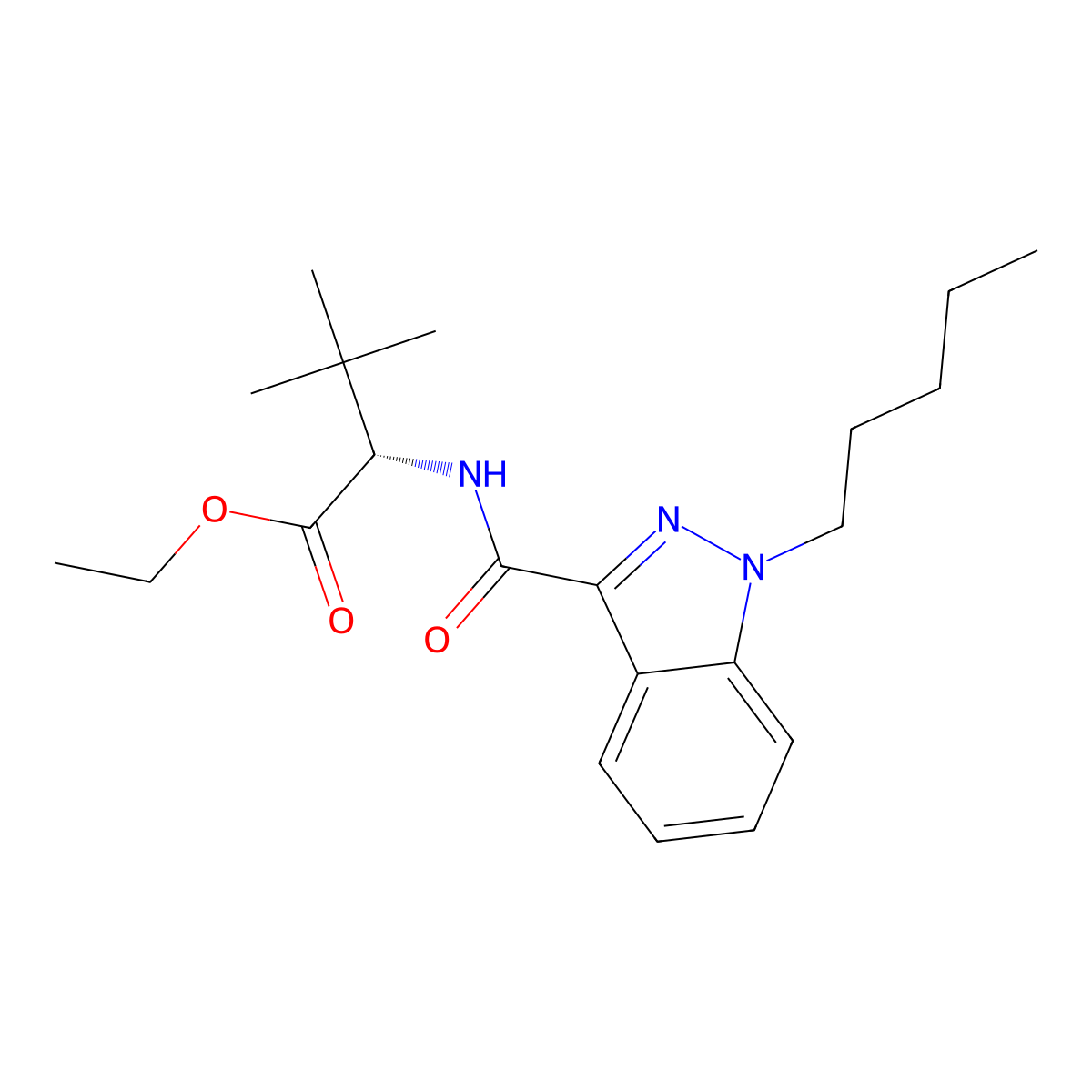 Edmb-pinaca molecular structure, CAS 2666934-55-8
