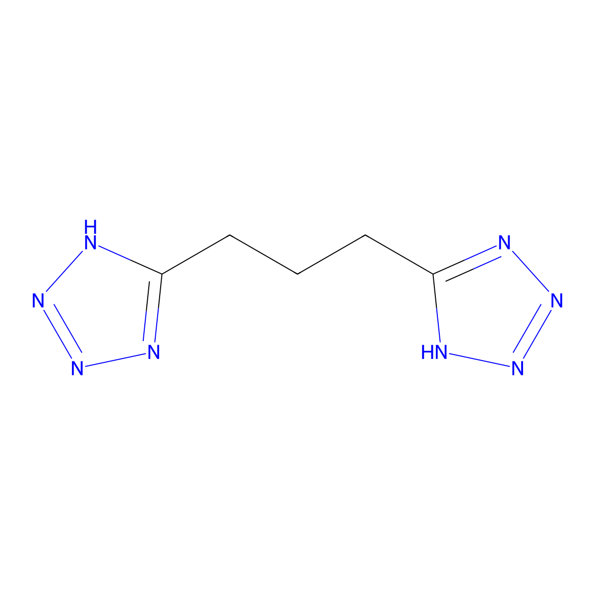 5,5'-(1,3-Propanediyl)bis(1H-tetrazole) molecular structure, CAS 26670-17-7