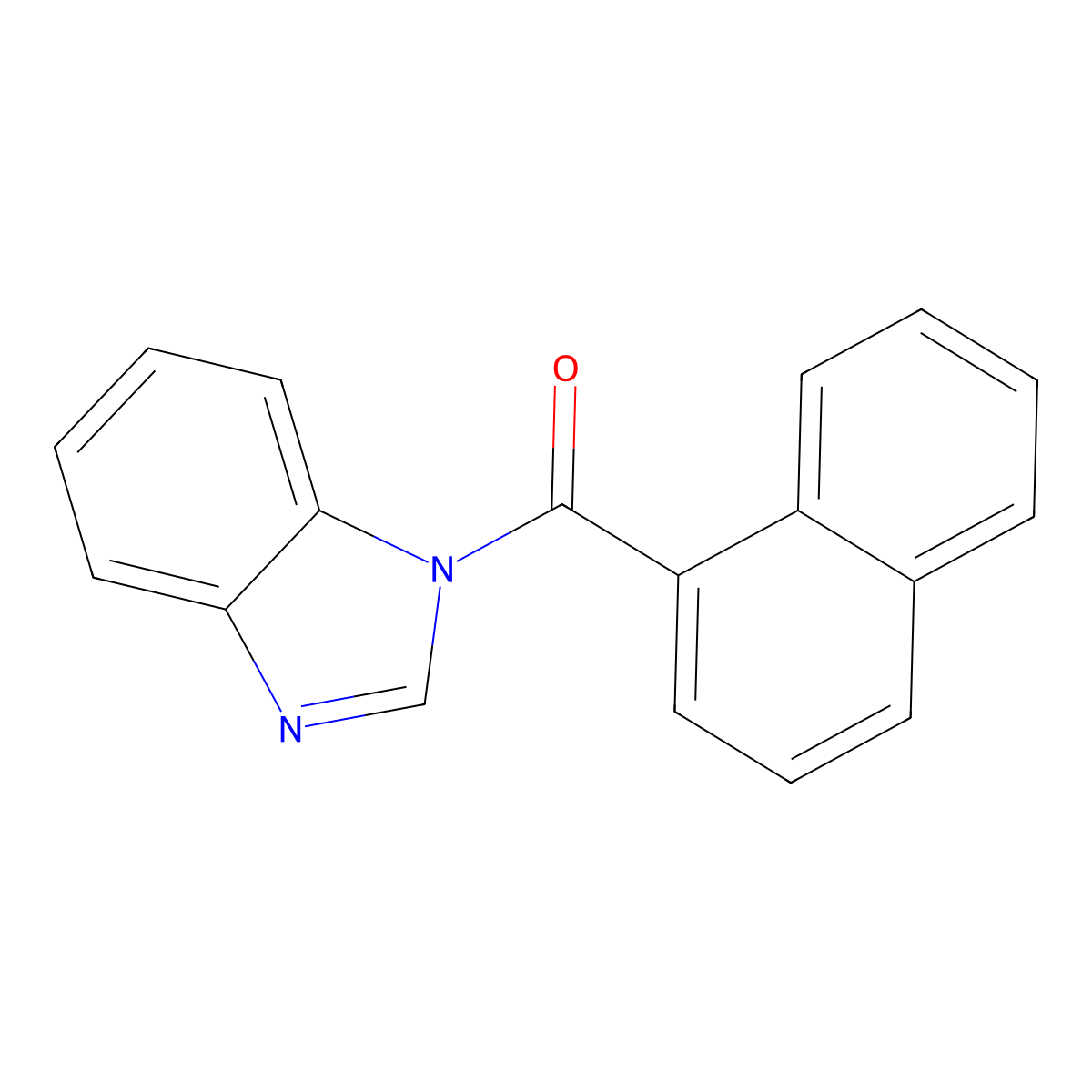 Benzimidazol-1-yl(naphthalen-1-yl)methanone molecular structure, CAS 26670-22-4