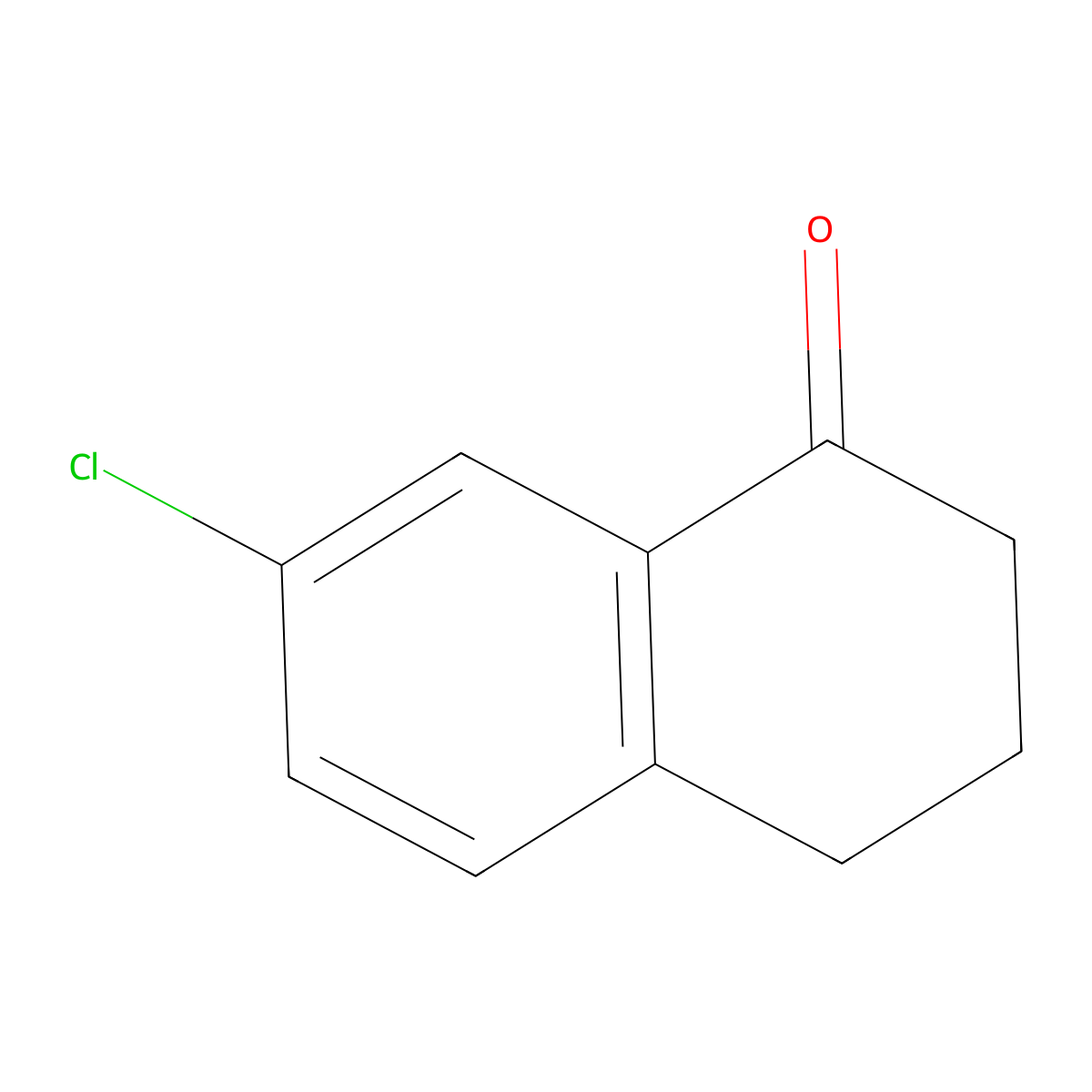 7-Chloro-1,2,3,4-tetrahydronaphthalen-1-one molecular structure, CAS 26673-32-5
