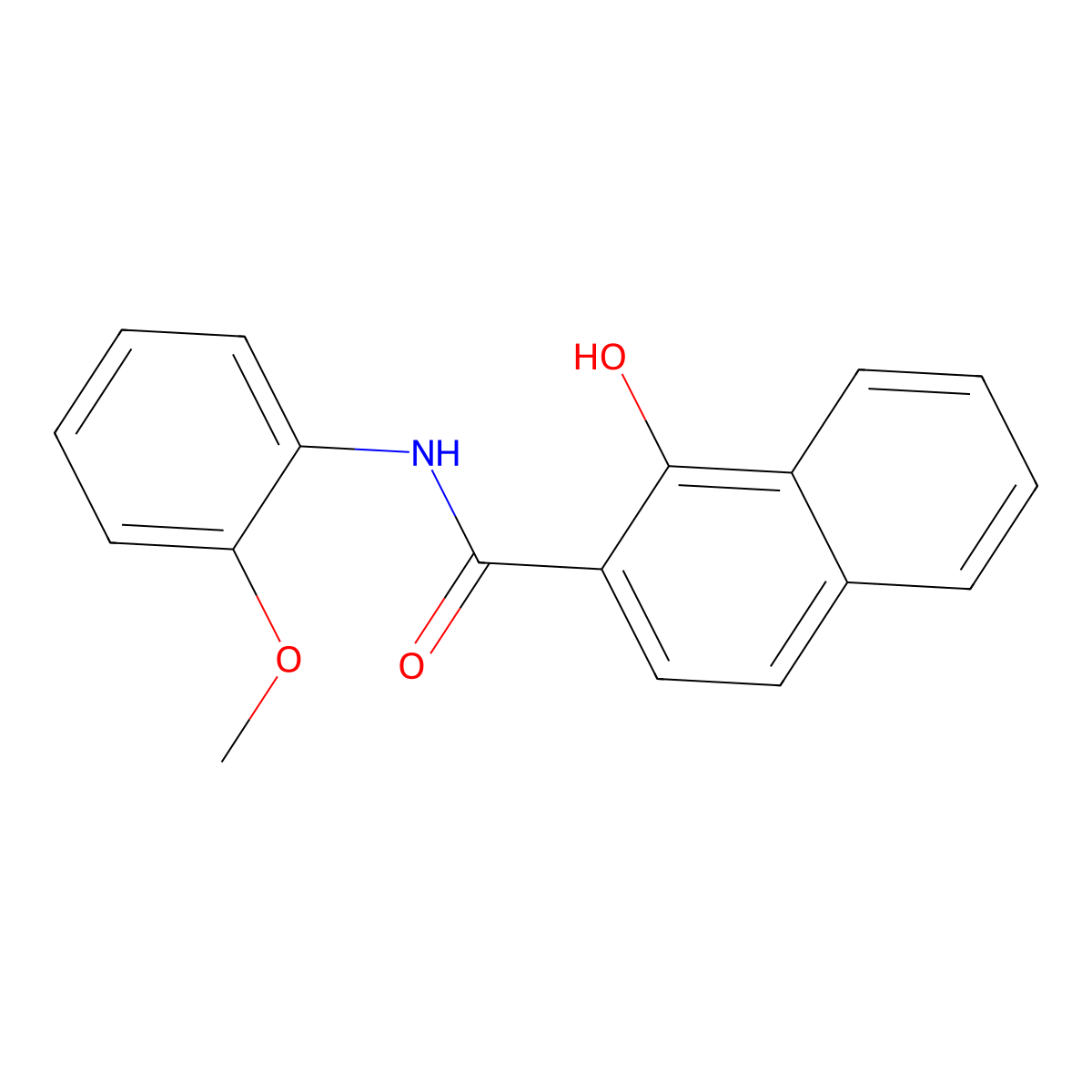 1-hydroxy-N-(2-methoxyphenyl)naphthalene-2-carboxamide molecular structure, CAS 26675-52-5