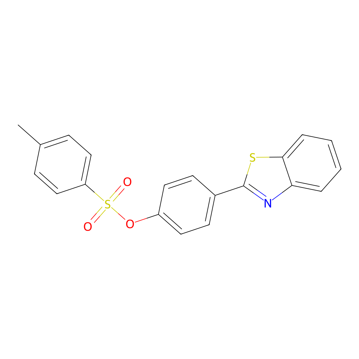 4-(1,3-Benzothiazol-2-yl)phenyl 4-methylbenzene-1-sulfonate molecular structure, CAS 2667568-02-5