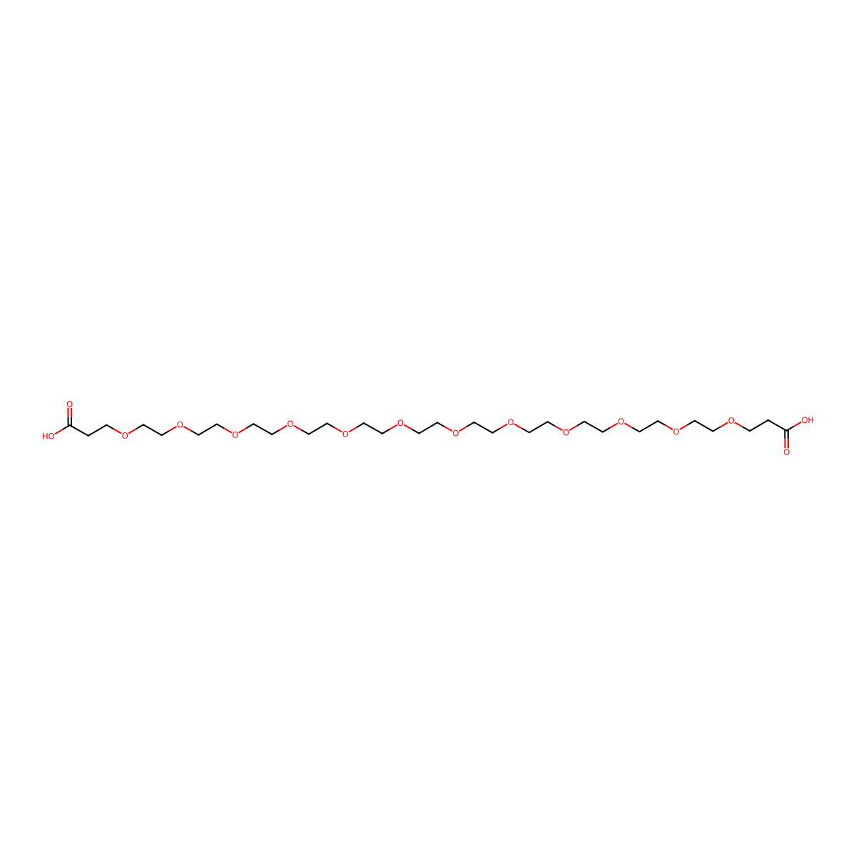 Bis-PEG12-acid molecular structure, CAS 2667583-09-5