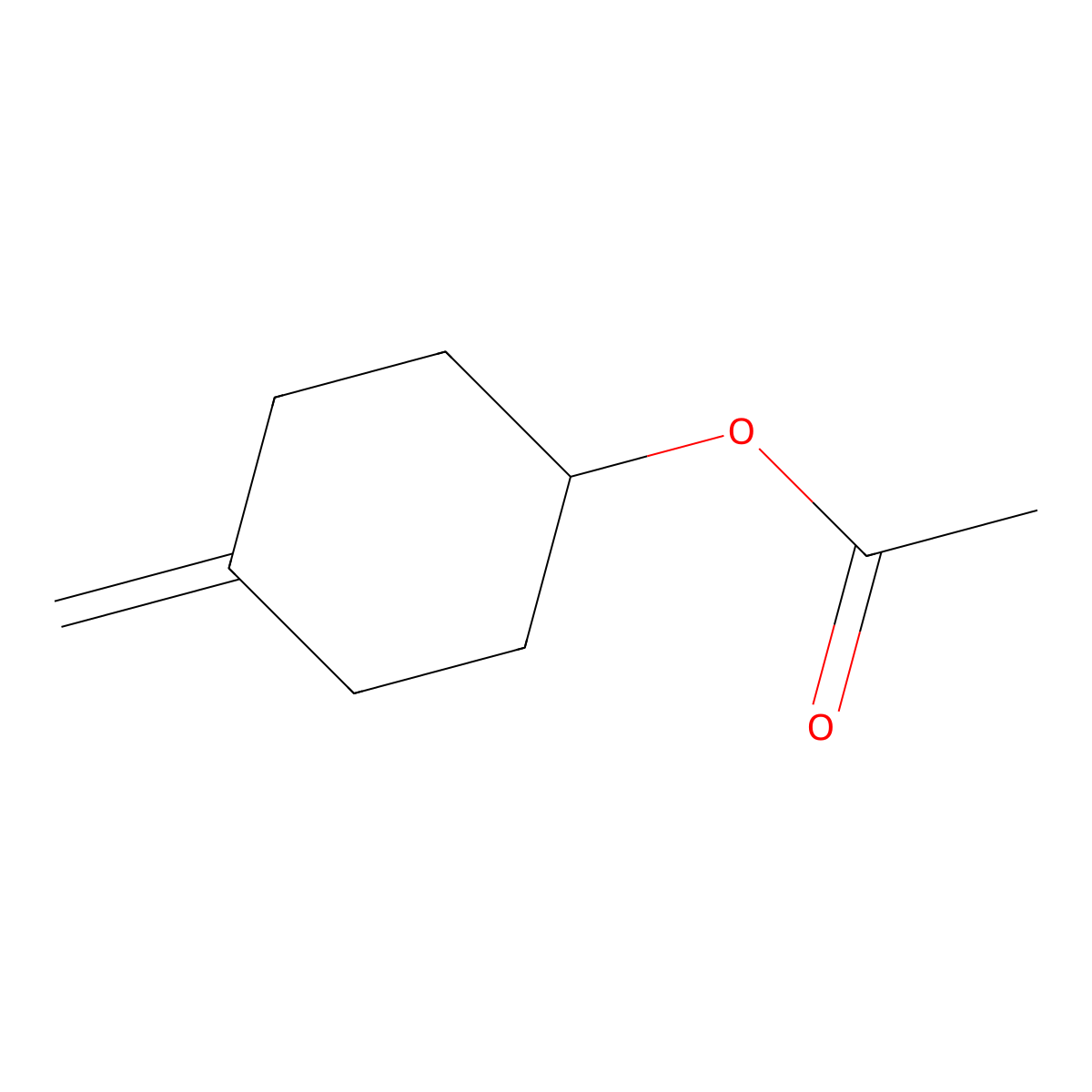 (4-Methylenecyclohexyl) acetate molecular structure, CAS 26682-79-1
