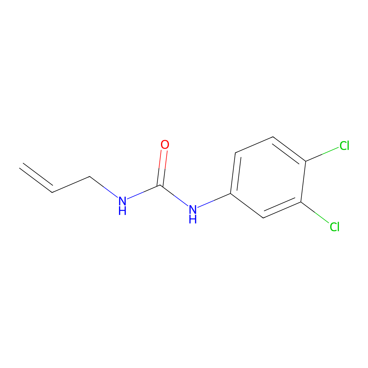 1-Allyl-3-(3,4-dichlorophenyl)urea molecular structure, CAS 26683-64-7