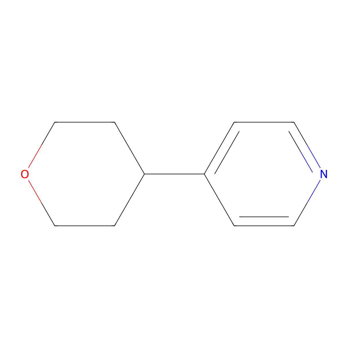 4-(Tetrahydropyran-4-YL)-pyridine molecular structure, CAS 26684-56-0