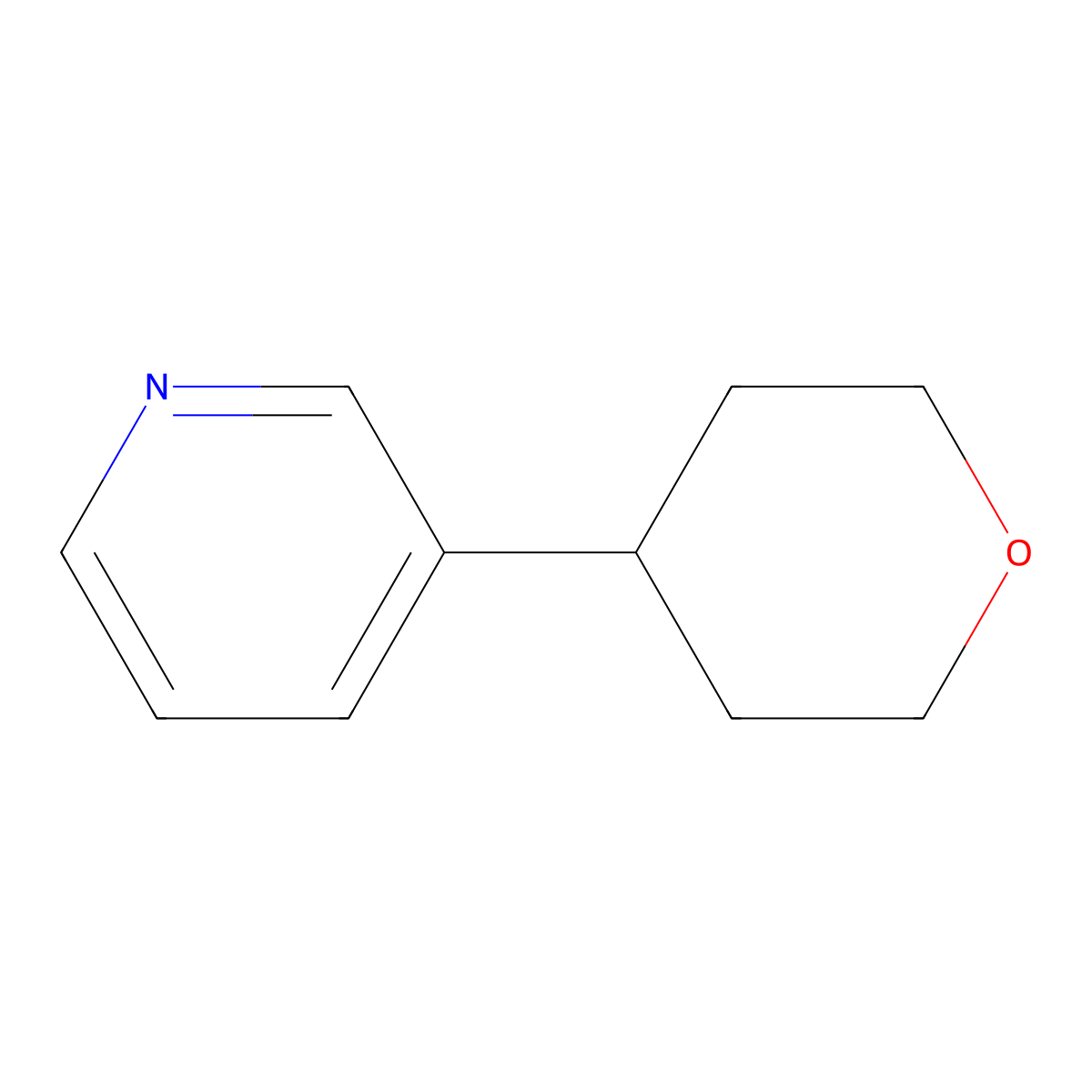3-(Tetrahydro-2H-pyran-4-yl)pyridine molecular structure, CAS 26684-66-2