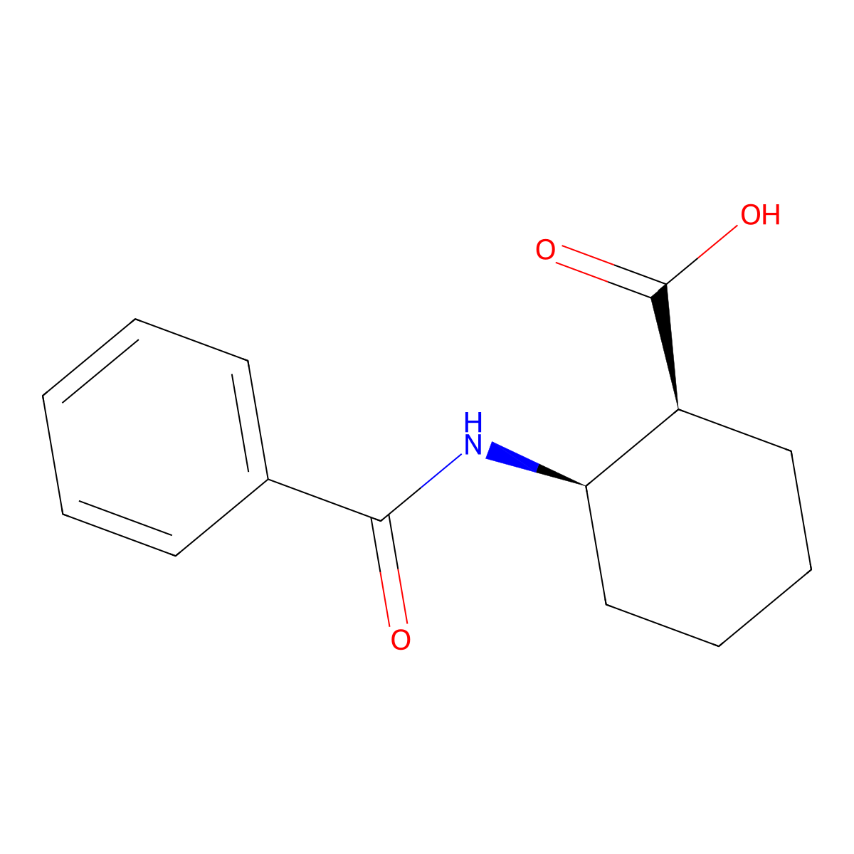 (+)-cis-2-Benzamidocyclohexanecarboxylic Acid molecular structure, CAS 26685-82-5