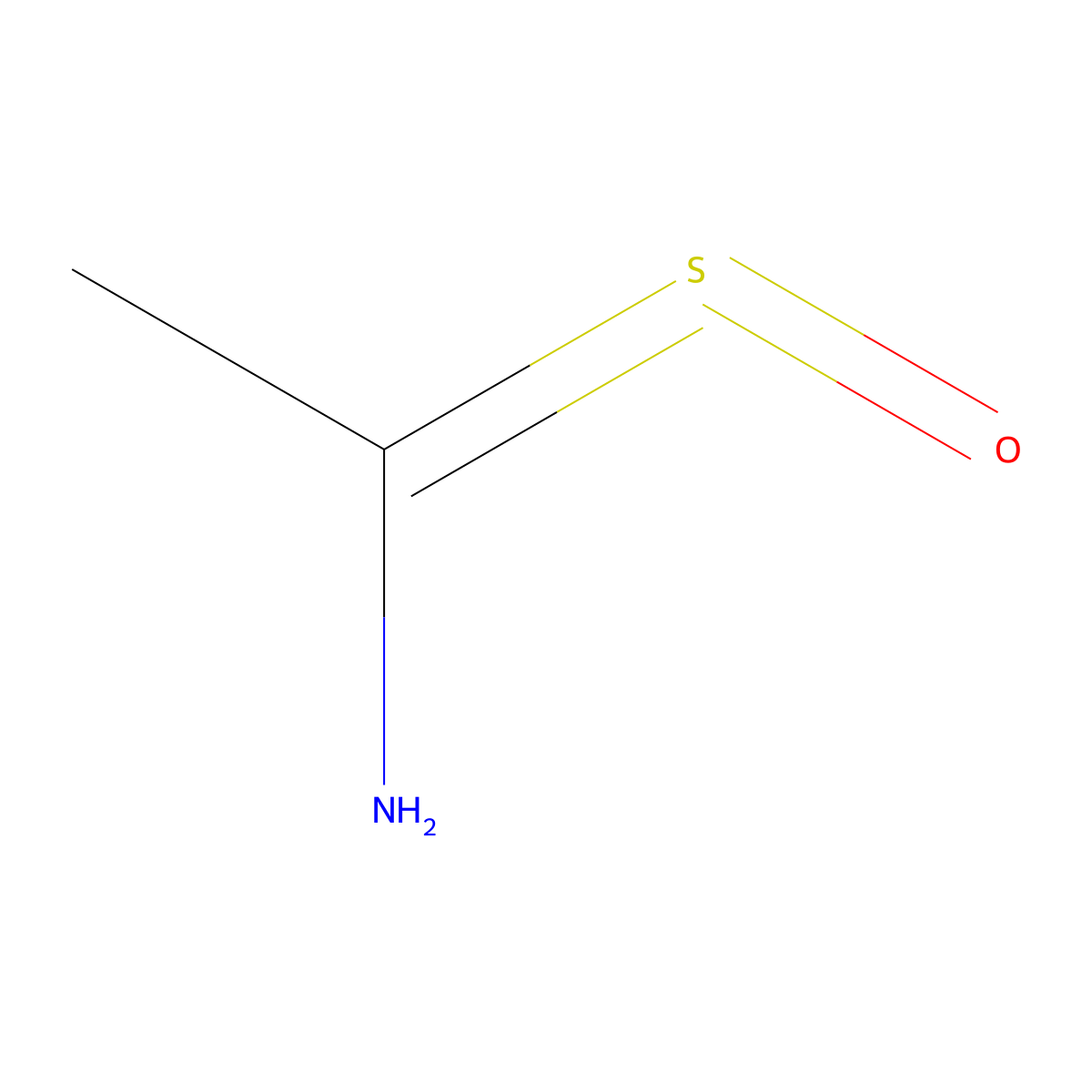 Ethanethioamide, S-oxide molecular structure, CAS 2669-09-2