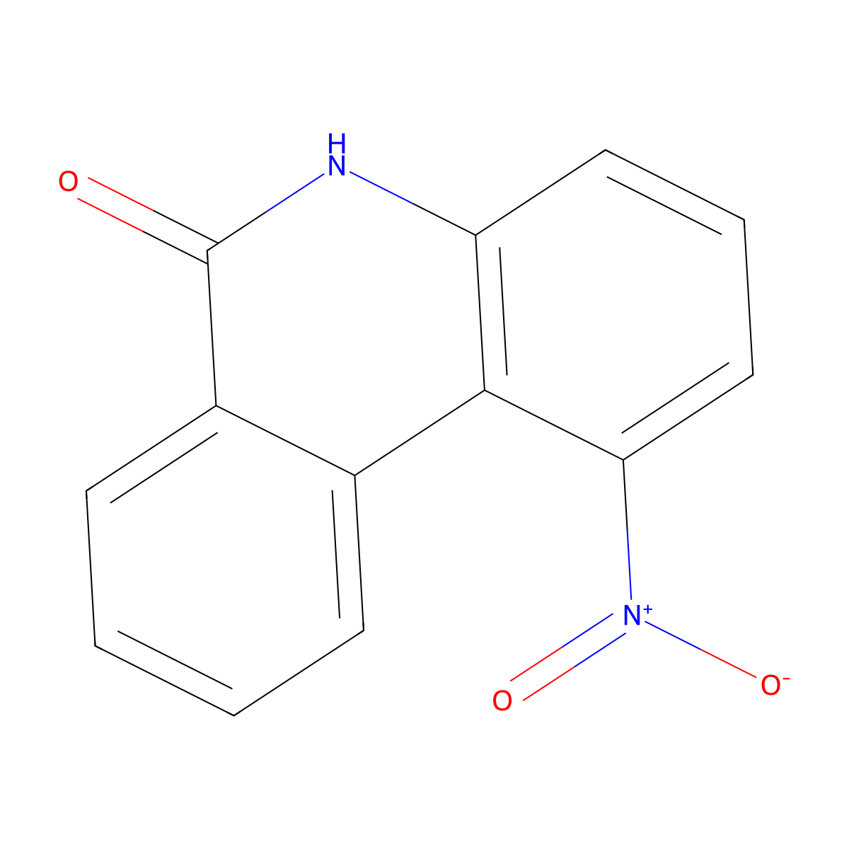 1-Nitrophenanthridin-6(5h)-one molecular structure, CAS 26690-02-8