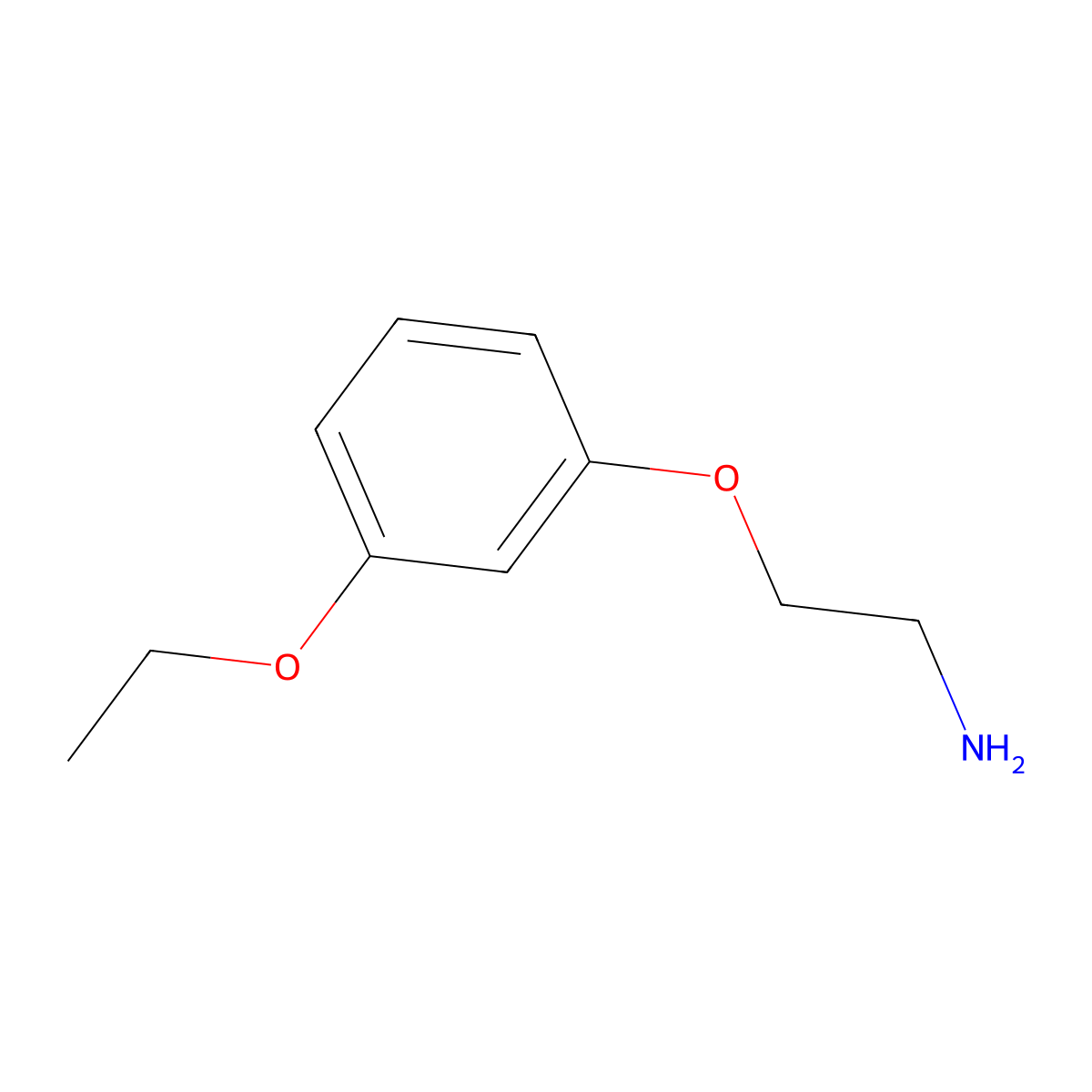 2-(3-Ethoxyphenoxy)-ethylamine molecular structure, CAS 26690-41-5