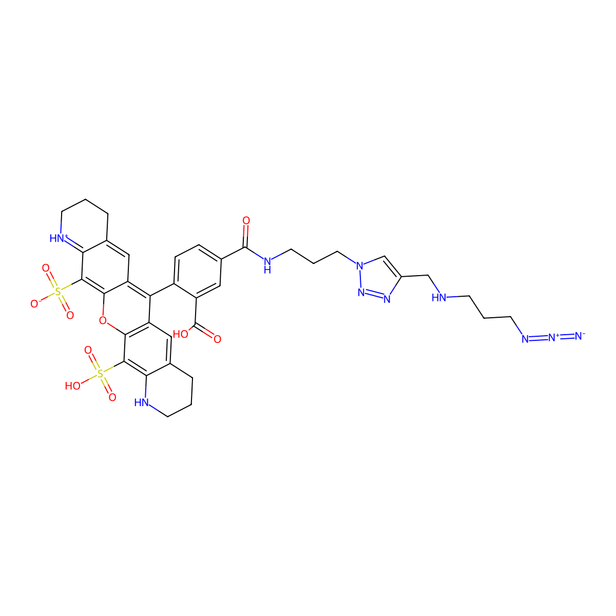 BP Fluor 532 Azide Plus molecular structure, CAS 2669097-24-7