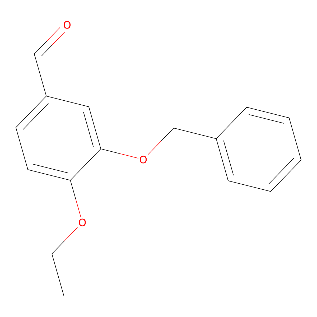 3-(Benzyloxy)-4-ethoxybenzaldehyde molecular structure, CAS 26691-25-8