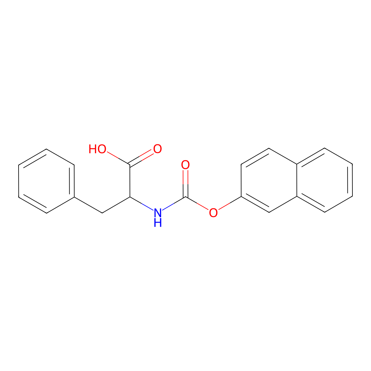 N-((2-Naphthyloxy)carbonyl)-3-phenyl-DL-alanine molecular structure, CAS 26694-87-1
