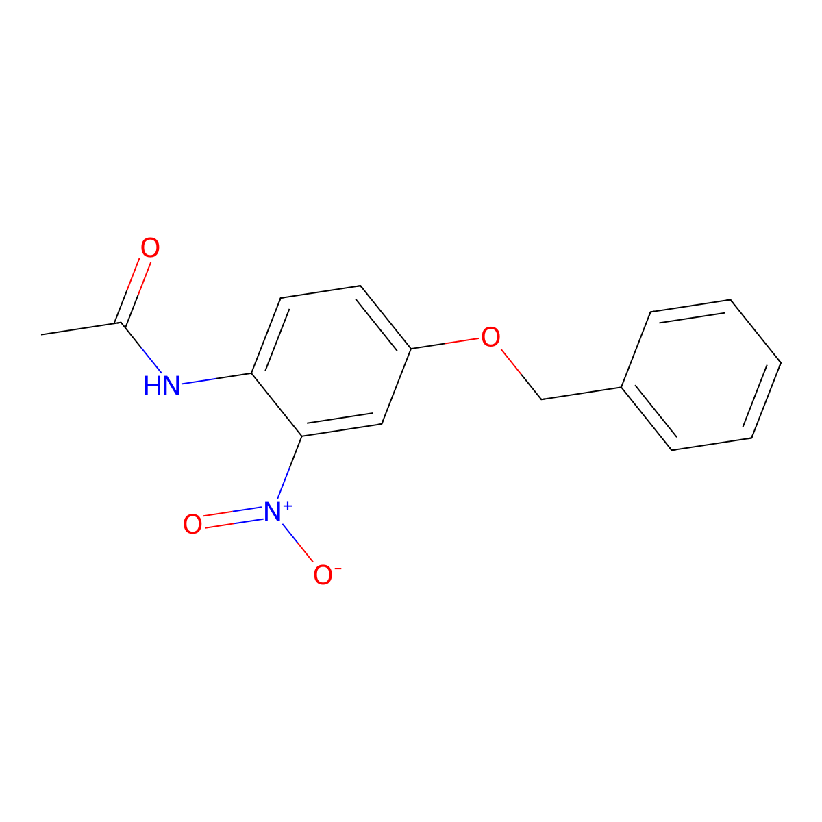 1-Acetamido-4-benzyloxy-2-nitrobenzene molecular structure, CAS 26697-34-7