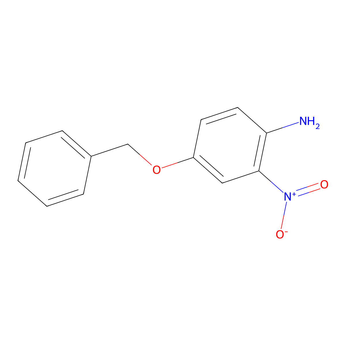 4-Benzyloxy-2-nitroaniline molecular structure, CAS 26697-35-8