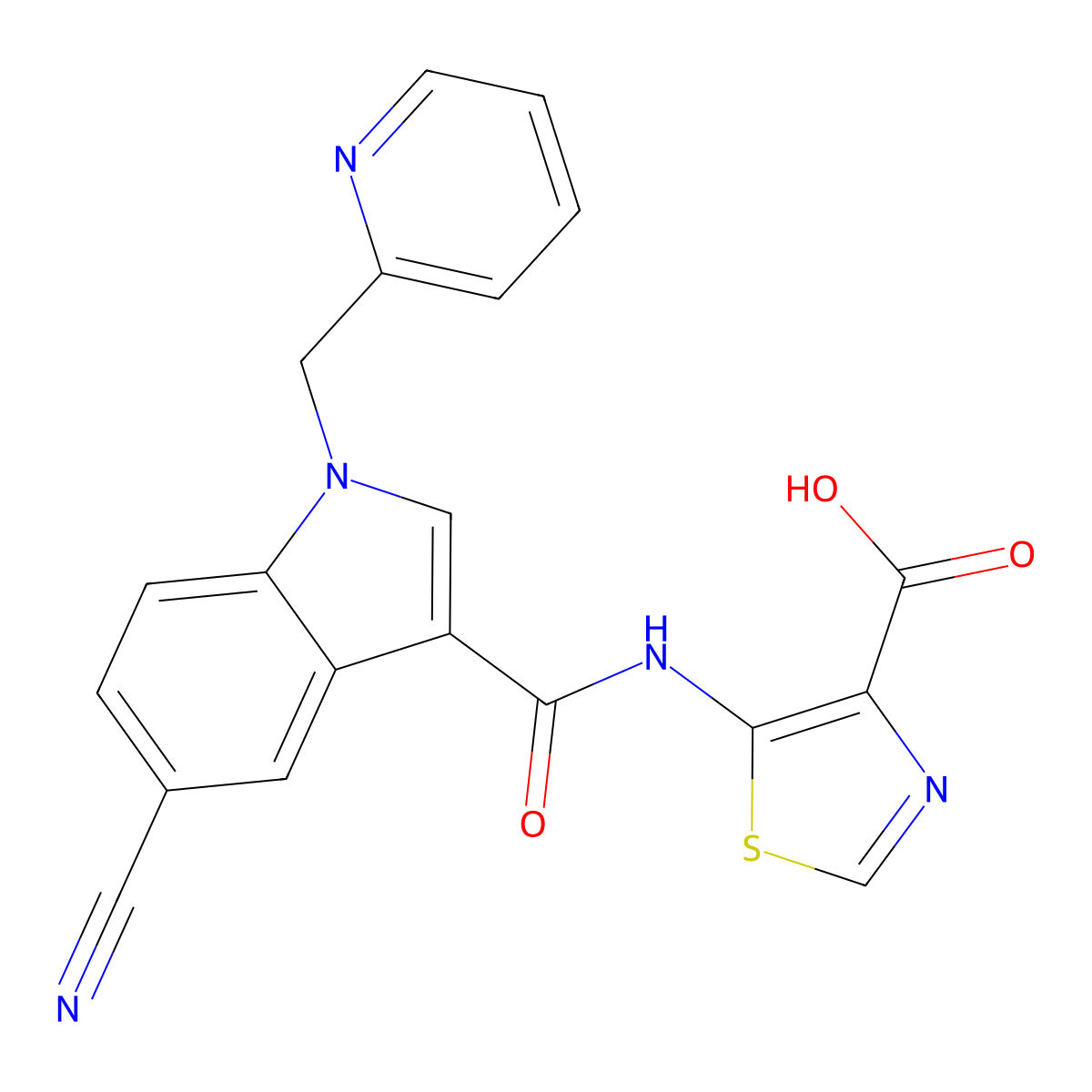 URAT1&XO inhibitor 1 molecular structure, CAS 2669726-78-5