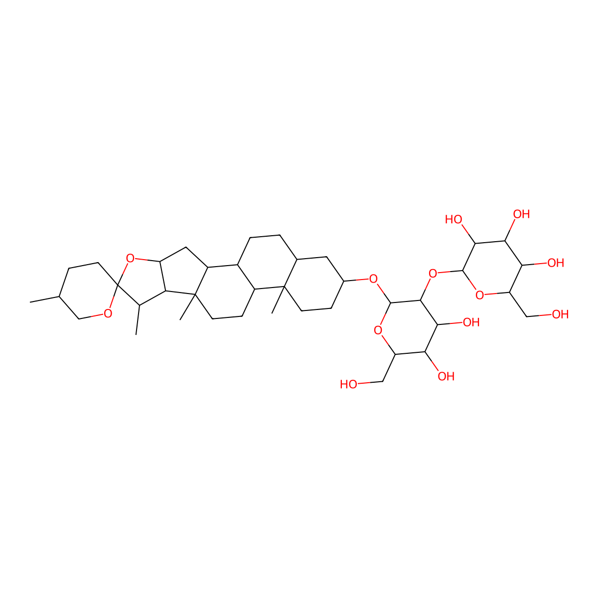 Schidigerasaponin D5 molecular structure, CAS 266998-04-3