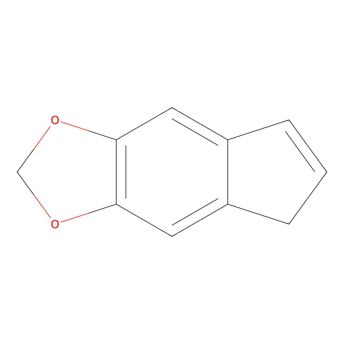 5H-indeno[5,6-d][1,3]dioxole molecular structure, CAS 267-28-7