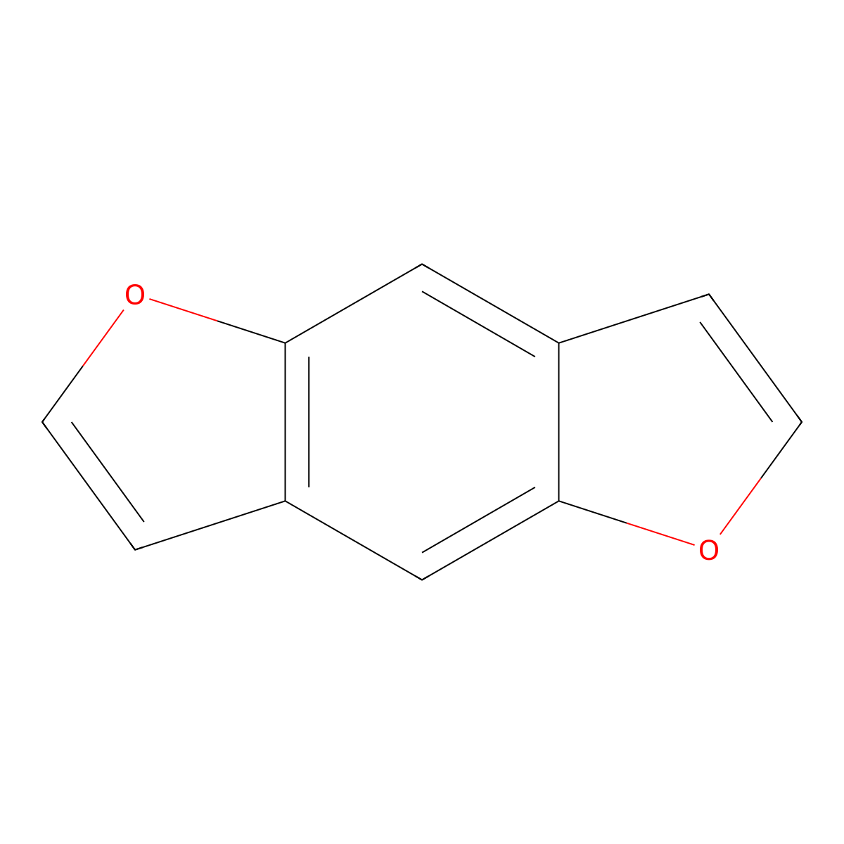Benzo[1,2-b:4,5-b']difuran molecular structure, CAS 267-58-3