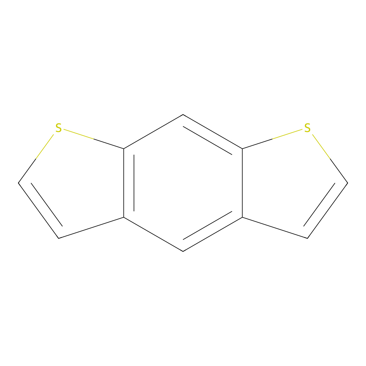 Benzo[1,2-b:5,4-b']dithiophene molecular structure, CAS 267-61-8
