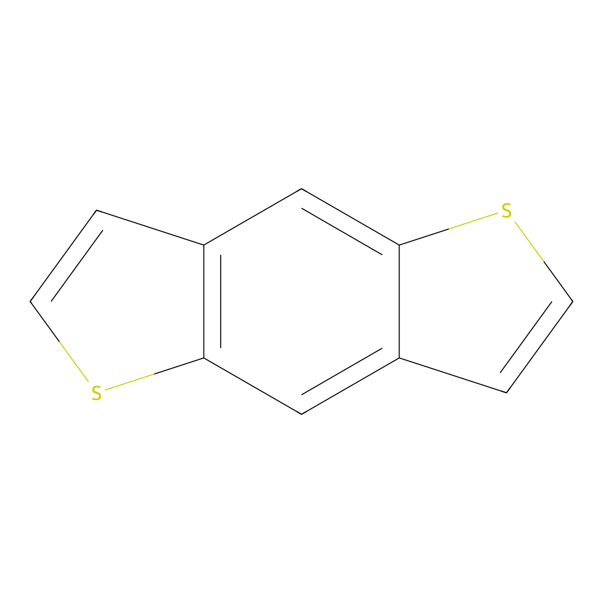 Benzo(1,2-b:4,5-b')dithiophene molecular structure, CAS 267-65-2