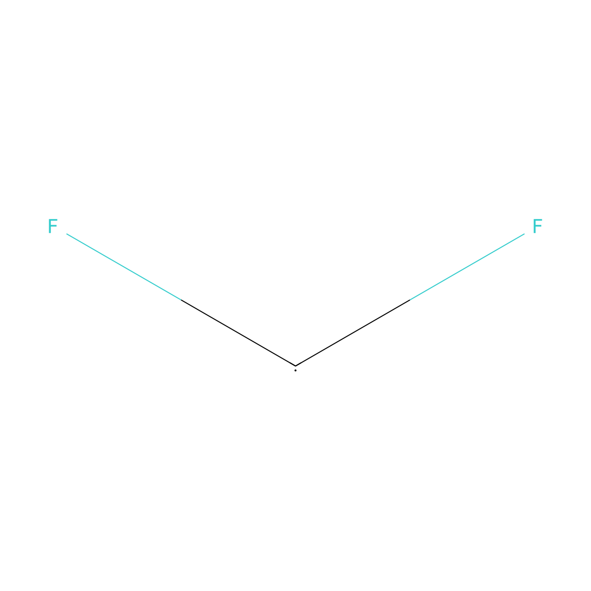Difluoromethyl radical molecular structure, CAS 2670-13-5