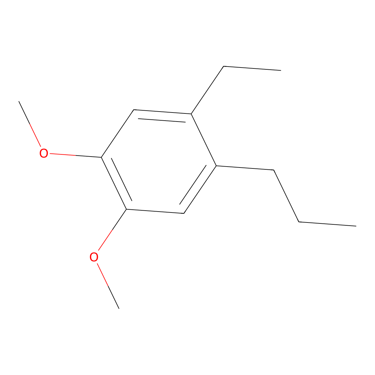 1-Ethyl-4,5-dimethoxy-2-propylbenzene molecular structure, CAS 267007-99-8