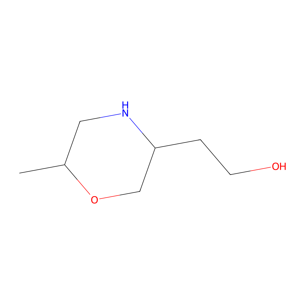 2-(6-Methylmorpholin-3-yl)ethanol molecular structure, CAS 2670381-84-5