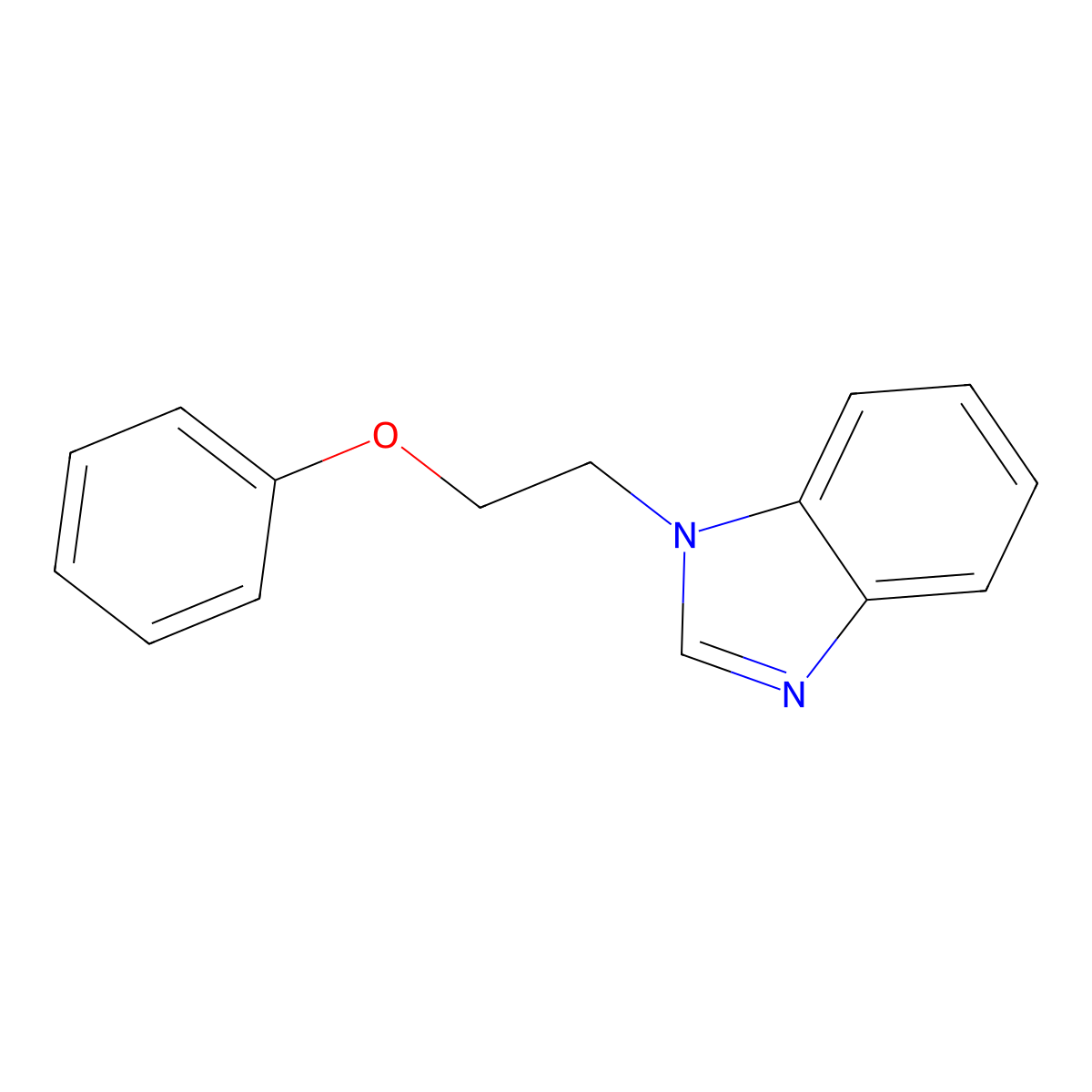 1-(2-phenoxyethyl)-1H-benzimidazole molecular structure, CAS 26706-06-9
