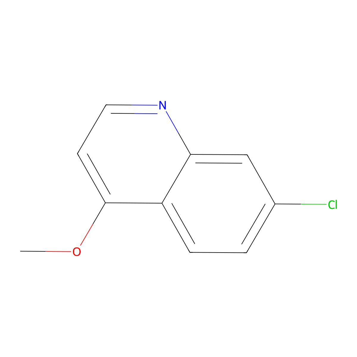 7-Chloro-4-methoxyquinoline molecular structure, CAS 26707-52-8