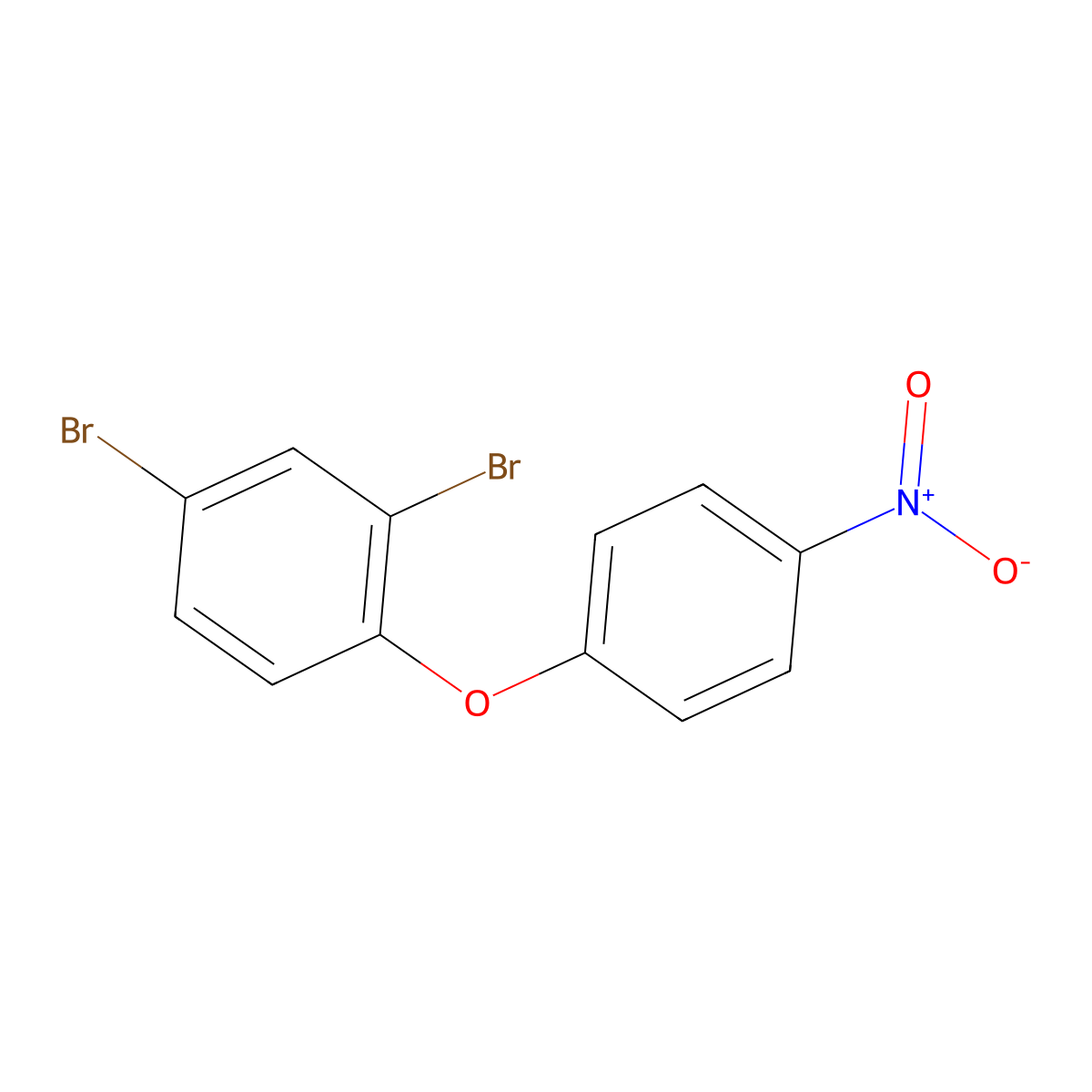 2,4-Dibromo-1-(4-nitrophenoxy)benzene molecular structure, CAS 2671-93-4