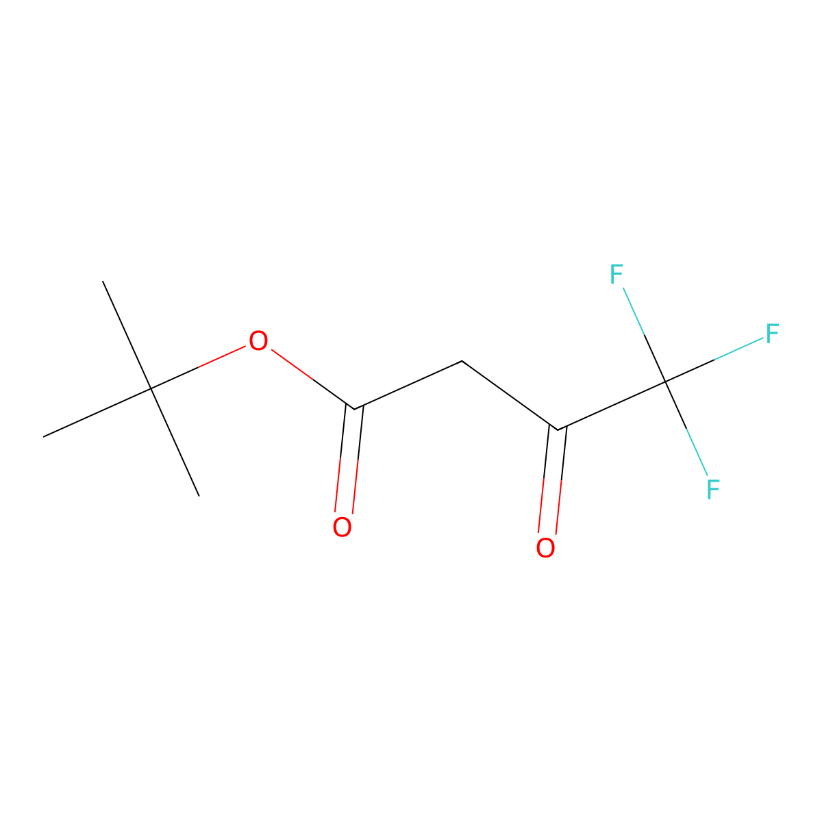 1,1-Dimethylethyl 4,4,4-trifluoro-3-oxobutanoate molecular structure, CAS 26717-75-9