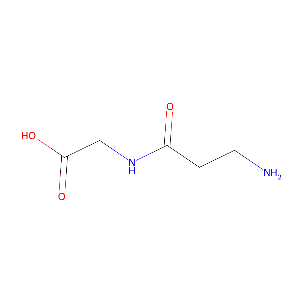 beta-Alanylglycine molecular structure, CAS 2672-88-0