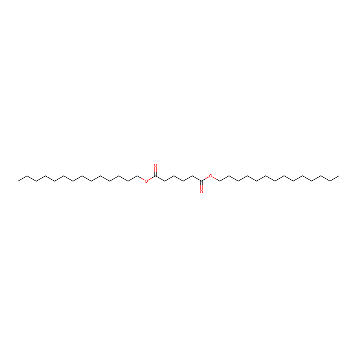 Ditetradecyl adipate molecular structure, CAS 26720-19-4