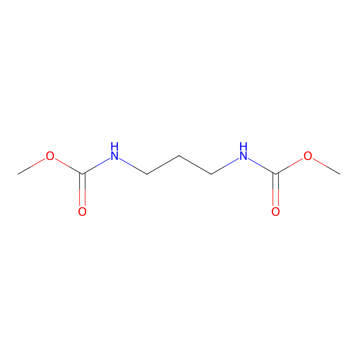 Methyl N-[3-(methoxycarbonylamino)propyl]carbamate molecular structure, CAS 267230-15-9