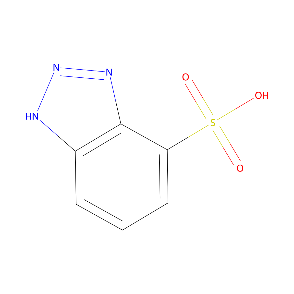 1H-Benzotriazole-4-sulfonic acid molecular structure, CAS 26725-50-8