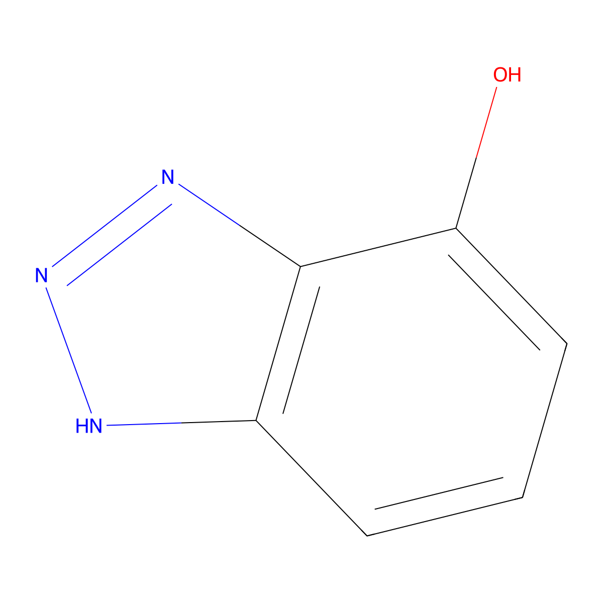 4-Hydroxybenzotriazole molecular structure, CAS 26725-51-9