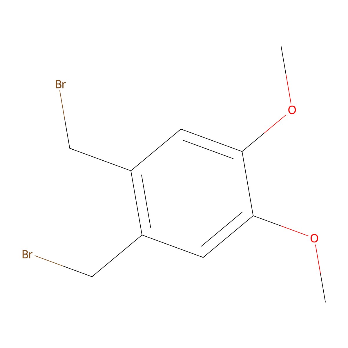 1,2-Bis(bromomethyl)-4,5-dimethoxybenzene molecular structure, CAS 26726-81-8