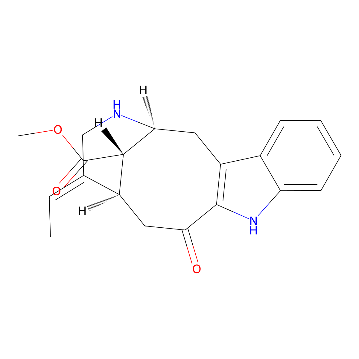 Perivine molecular structure, CAS 2673-40-7