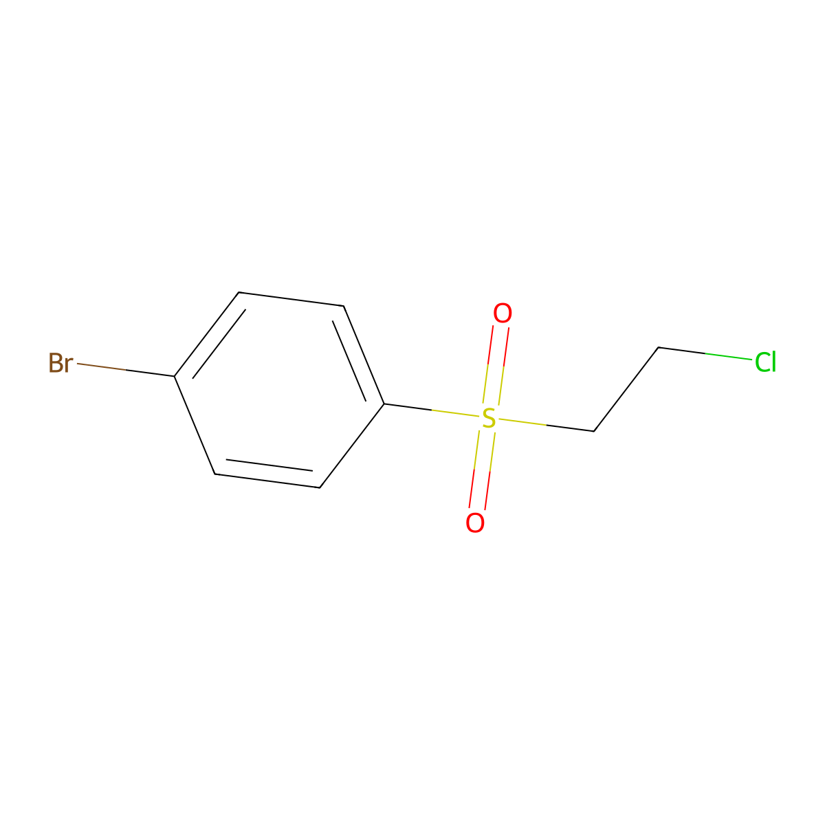 Sulfone, p-bromophenyl 2-chloroethyl molecular structure, CAS 26732-25-2