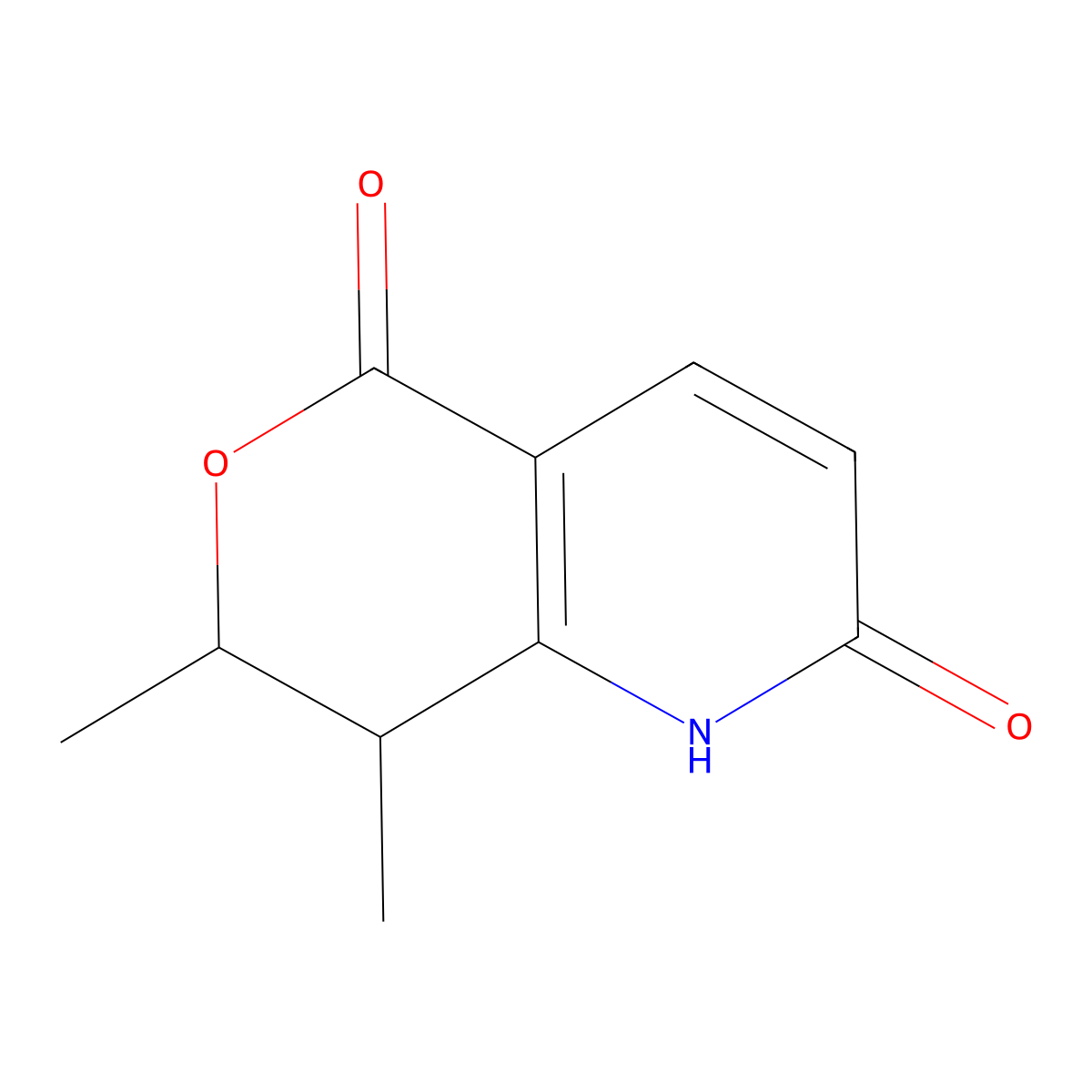 Rel-(7S,8S)-7,8-dimethyl-7,8-dihydro-1H-pyrano[4,3-B]pyridine-2,5-dione molecular structure, CAS 2673369-54-3